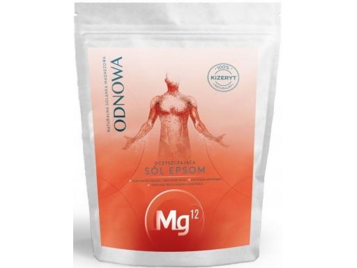 Mg12 sól epsom odnowa4kg dziłanie przeciwgrzybicze