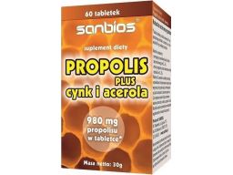 Sanbios propolis plus 60 t. wzmacnia odporność