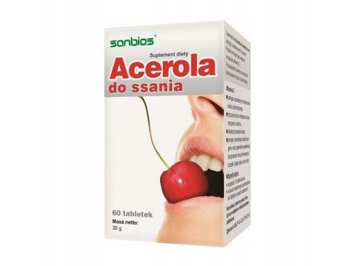 Sanbios acerola do ssania 60t wzmacnia odporność