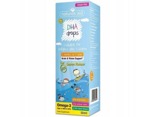 Natures aid mini dha w płynie 50ml