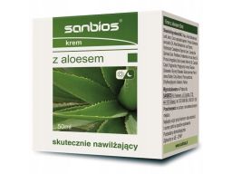 Sanbios krem z aloesem 50ml nawilża i nawadnia