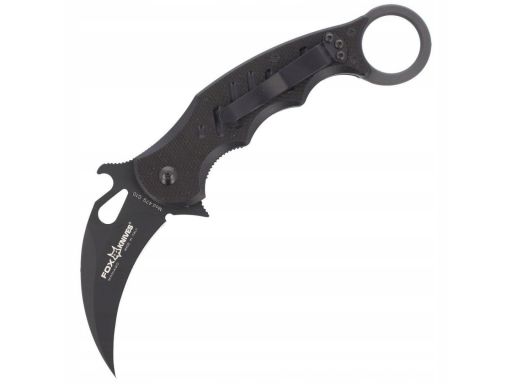 Nóż fox folding karambit g10 black emerson opener