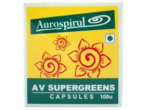 Aurospirul av supergreens 100 kapsułek odtruwa