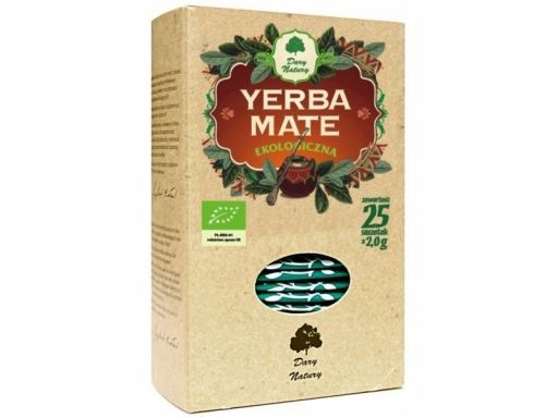 Dary natury yerba mate eko 25x2g dodaje energii