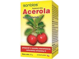 Sanbios acerola 100t wzmacnia odporność