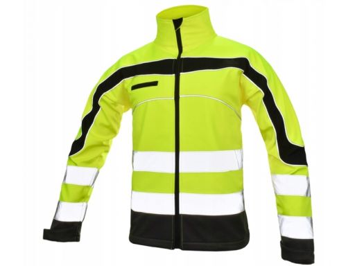 Kurtka robocza softshell ostrzegawczy softfelex l