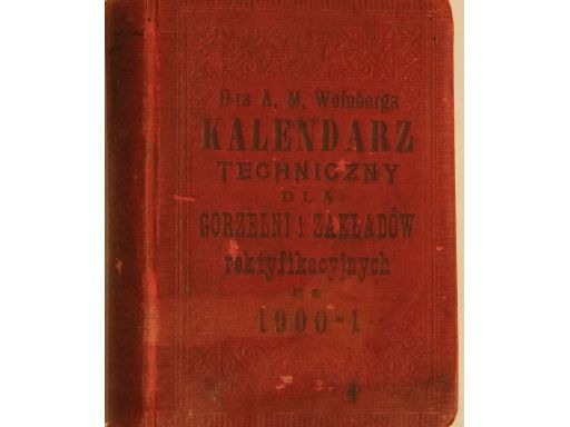 Weinberg kalendarz techniczny dla gorzelni 1900 k3