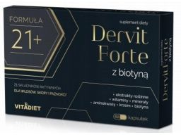 Vitadiet dervit forte z biotyną 60 kaps. na włosy