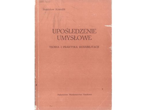 Upośledzenie umysłowe teoria i praktyka s11