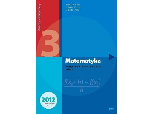 Matematyka 3 podręcznik zakres rozszerzony pazdro