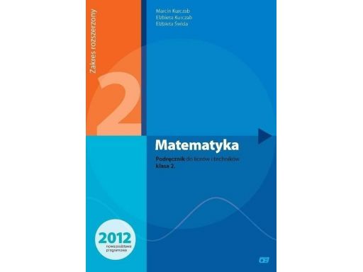 Matematyka 2 podręcznik zakres rozszerzony pazdro