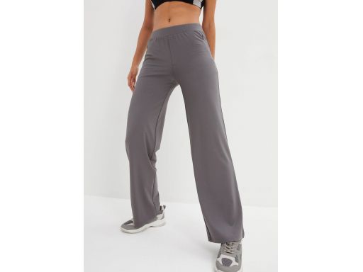 B.P.C szerokie spodnie sportowe szare z kieszeniami na zamek ^52/54