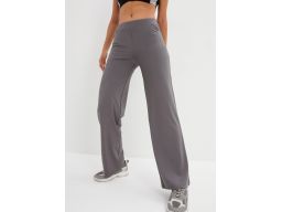 B.P.C szerokie spodnie sportowe szare z kieszeniami na zamek ^52/54