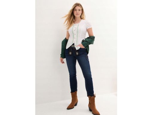 B.P.C bluzka w stylu ludowym biała ^46