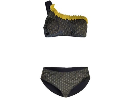 B.P.C bikini bandeau czarno-złote Premium ^40
