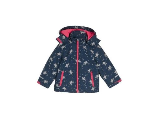 B.P.C dziewczęca kurtka ocieplana z kapturem w jednorożce ^140/146