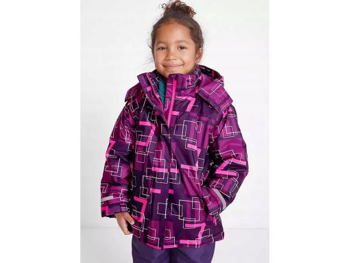 B.P.C dziecięca kurtka zimowa w kolorowe wzory 116/122.