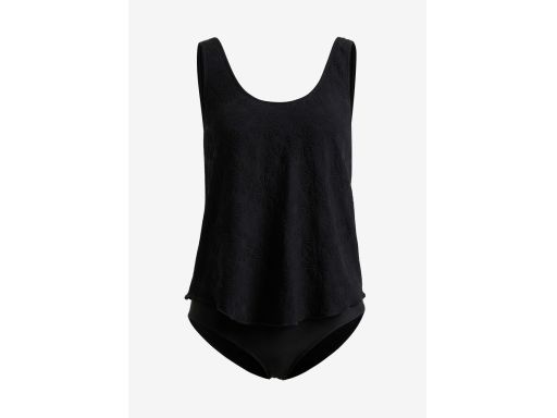 B.P.C kostium jednoczęściowy czarny efekt tankini ^42