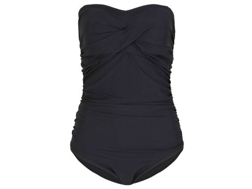 B.P.C kostium jednoczęściowy marszczony czarny 36.