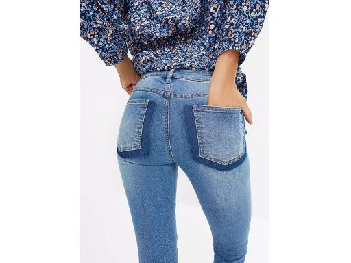 B.P.C spodnie jeansowe damskie 7/8 ze stretchem skinny 54.
