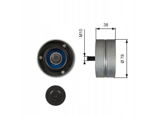 T36529 Rolka Zwrotna Paska Wieloklinowego Gates