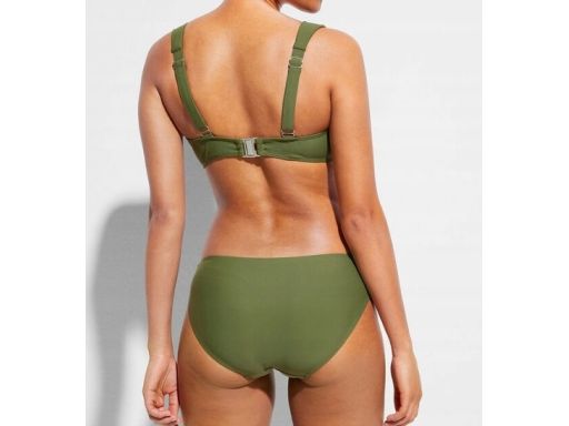 B.P.C bikini khaki miękkie miseczki na fiszbinach z figami r.44(85F)