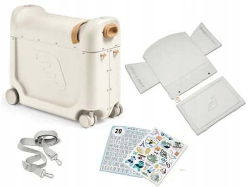 Stokke Walizka beżowa twarda kabinowa tworzywo sztuczne JetKids 20 l