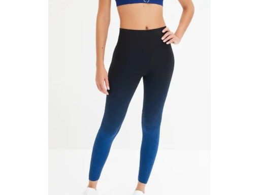 B.P.C legginsy sportowe 7/8 cieniowane bezszwowe XL.