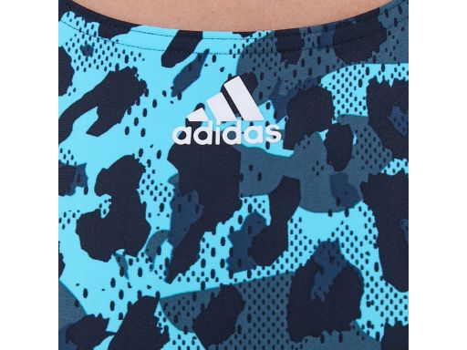 ADIDAS kostium kąpielowy sportowy niebieski cętki 44