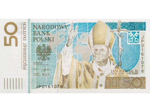 50 zł banknot jan paweł ii - 2006 poznań