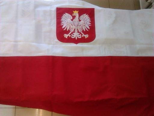 Flaga polski polska godło haft unikat