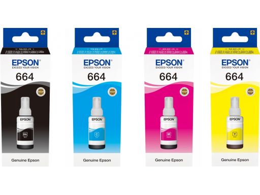 Epson tusz 664 komplet cmyk 4 x 70ml l310 l1300