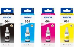 Epson tusz 664 komplet cmyk 4 x 70ml l310 l1300
