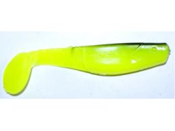 Manns predator 90mm żółty fluo z czarnym grzbietem