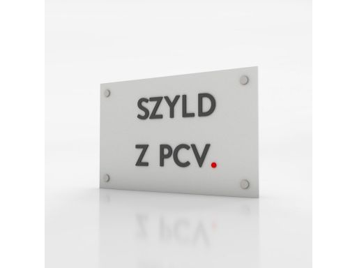 Szyld z pcv spenionego 80x60 cm