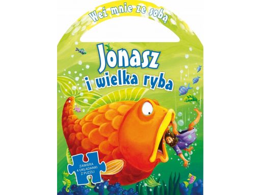 Jonasz i wielka ryba książka z puzzlami dla dzieci