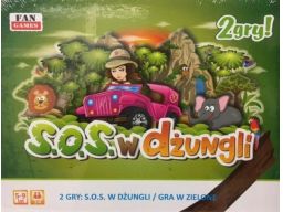 Gra s.o.s. w dżungli 2 gry planszowe dla dzieci ok