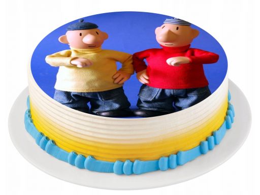 Bardzo gruby opłatek na tort sąsiedzi pat mat 20cm